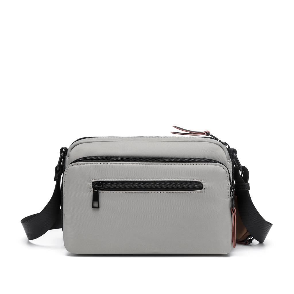 21K Barcelona Özel Kumaş Çapraz Askılı Kadın Postacı Çantası 3264 Gri