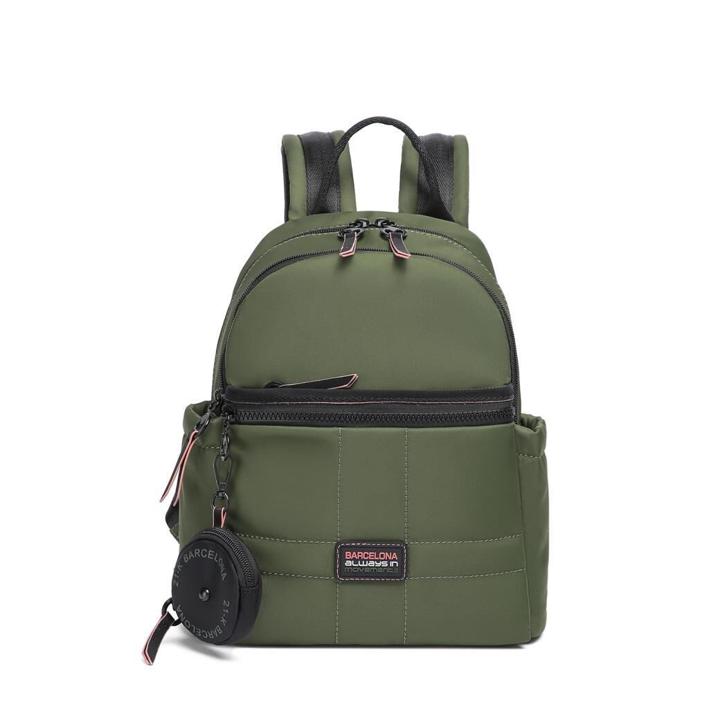 21K Barcelona Özel Kumaş Küçük Boy Kadın Sırt Çantası 3265