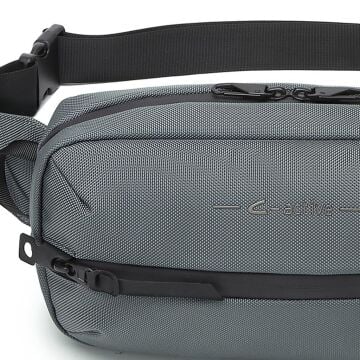 C-Active Erkek Bodybag Bel Çantası Orta Boy Oxford Kumaş 8676 Gri