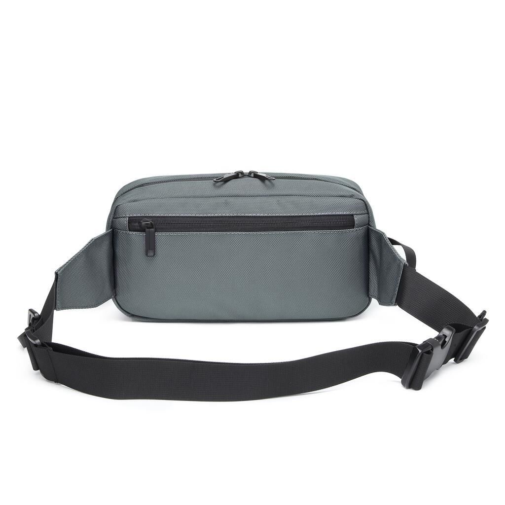 C-Active Erkek Bodybag Bel Çantası Orta Boy Oxford Kumaş 8676 Gri