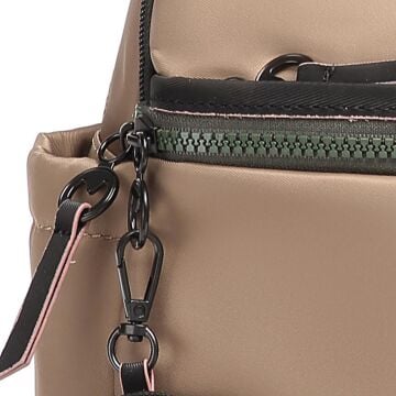 21K Barcelona Özel Kumaş Küçük Boy Kadın Sırt Çantası 3265 Taba