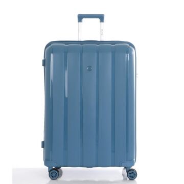 Mçs Valiz Büyük ve Kabin Kırılmaz PP Silikon Sky Blue