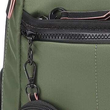 21K Barcelona Özel Kumaş Orta Boy Kadın Sırt Çantası 3266 Yeşil