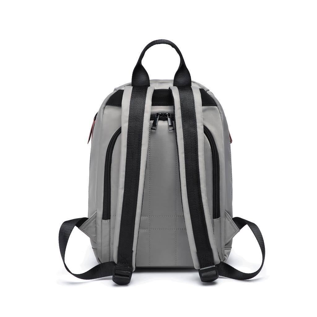 21K Barcelona Özel Kumaş Orta Boy Kadın Sırt Çantası 3266 Gri