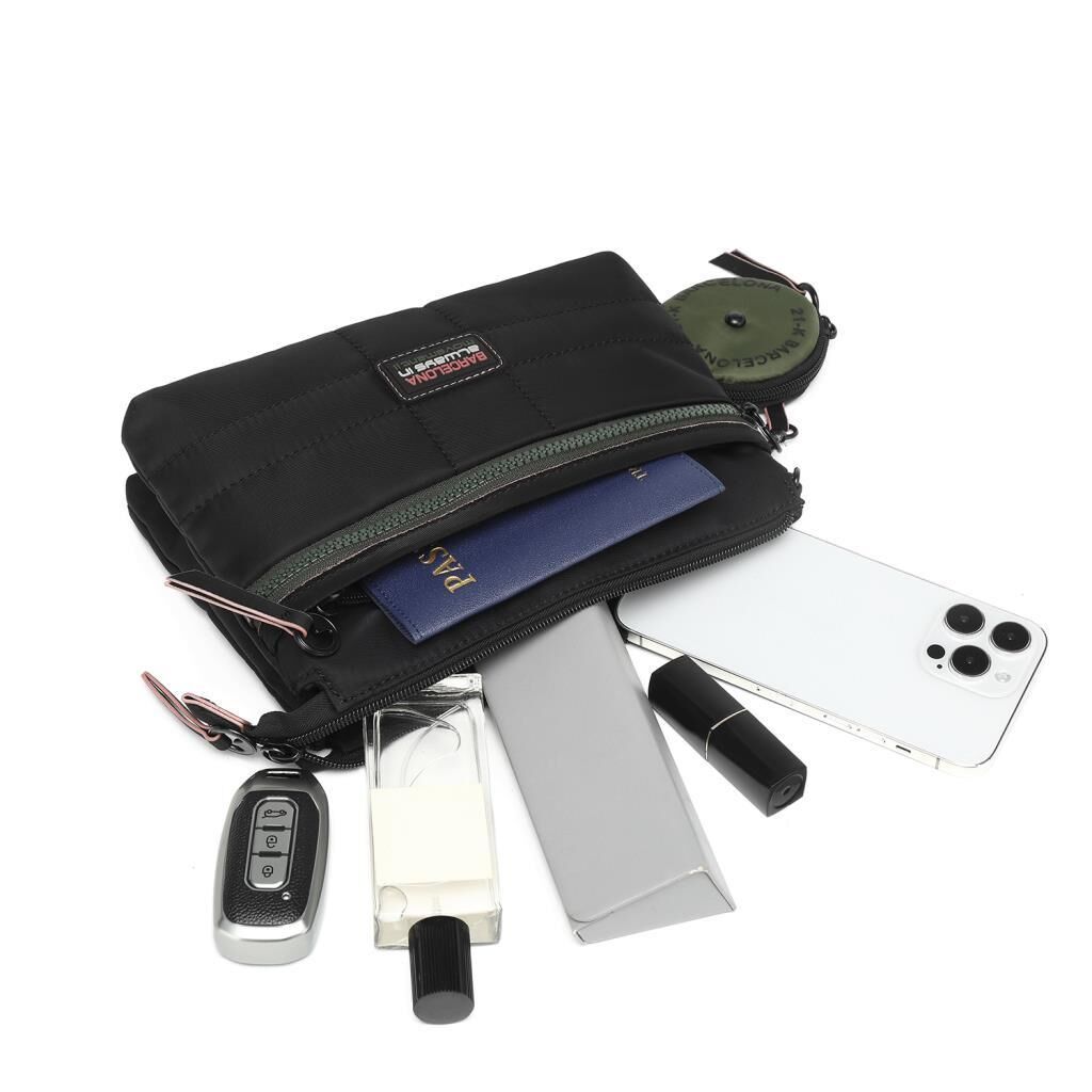 21K Barcelona Özel Kumaş Çapraz Askılı Kadın Postacı Çantası 3267