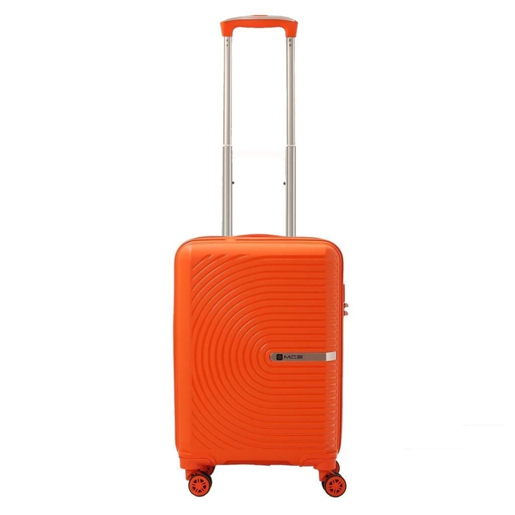 Mçs Valiz Büyük ve Kabin Kırılmaz PP Silikon Orange