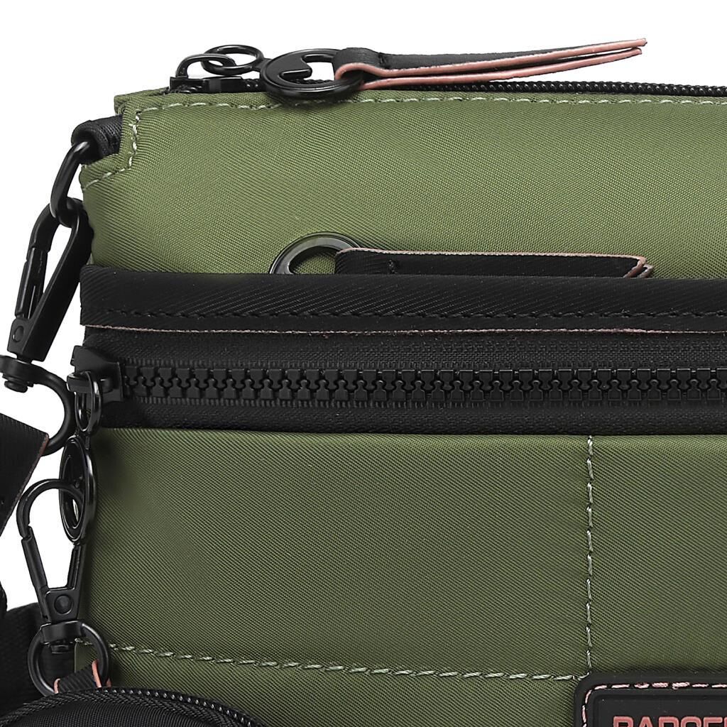 21K Barcelona Özel Kumaş Çapraz Askılı Kadın Postacı Çantası 3267 Yeşil