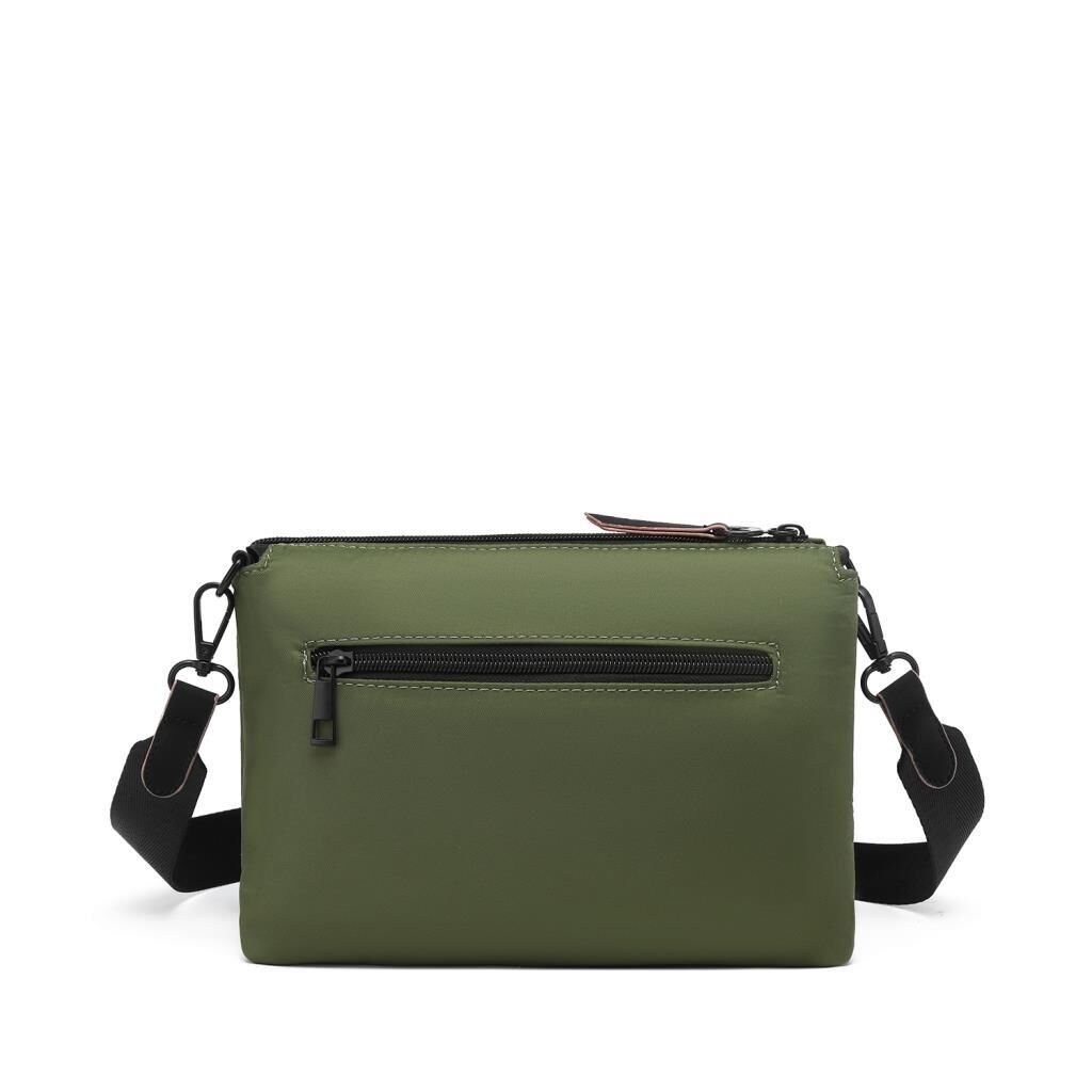 21K Barcelona Özel Kumaş Çapraz Askılı Kadın Postacı Çantası 3267 Yeşil