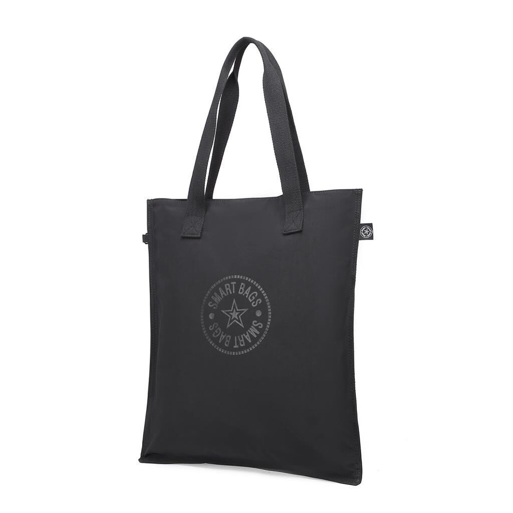 Smart Bags Büyük Boy Omuz Kadın Çantası Krinkıl Kumaş 3076 Siyah