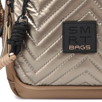 Smart Bags Parlak Kumaş Küçük Boy Askılı Kadın Sırt Çantası 3247 Taba