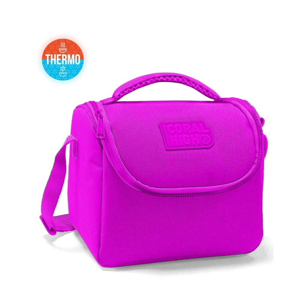 Coral High Thermo Beslenme Çantası Düz Pembe Renkli 11843