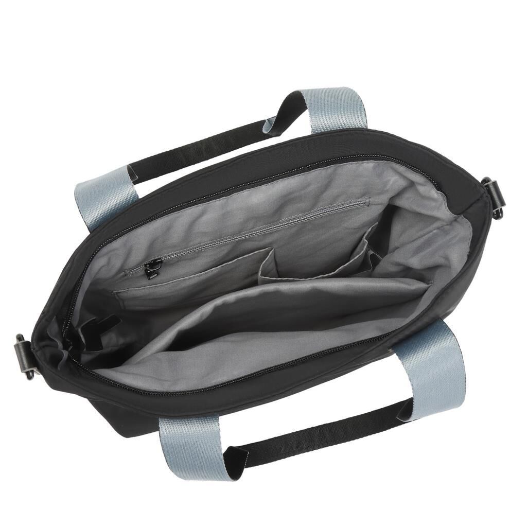 Smart Bags Parlak Kumaş Çapraz Askılı Kadın Omuz Çantası 3248 Siyah/Lila