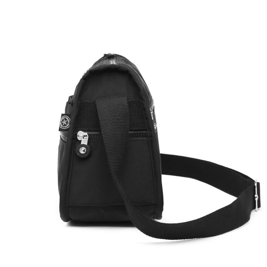 1128 Krinkıl Kumaş Bayan Postacı Omuz Çantası Smart Bags Siyah