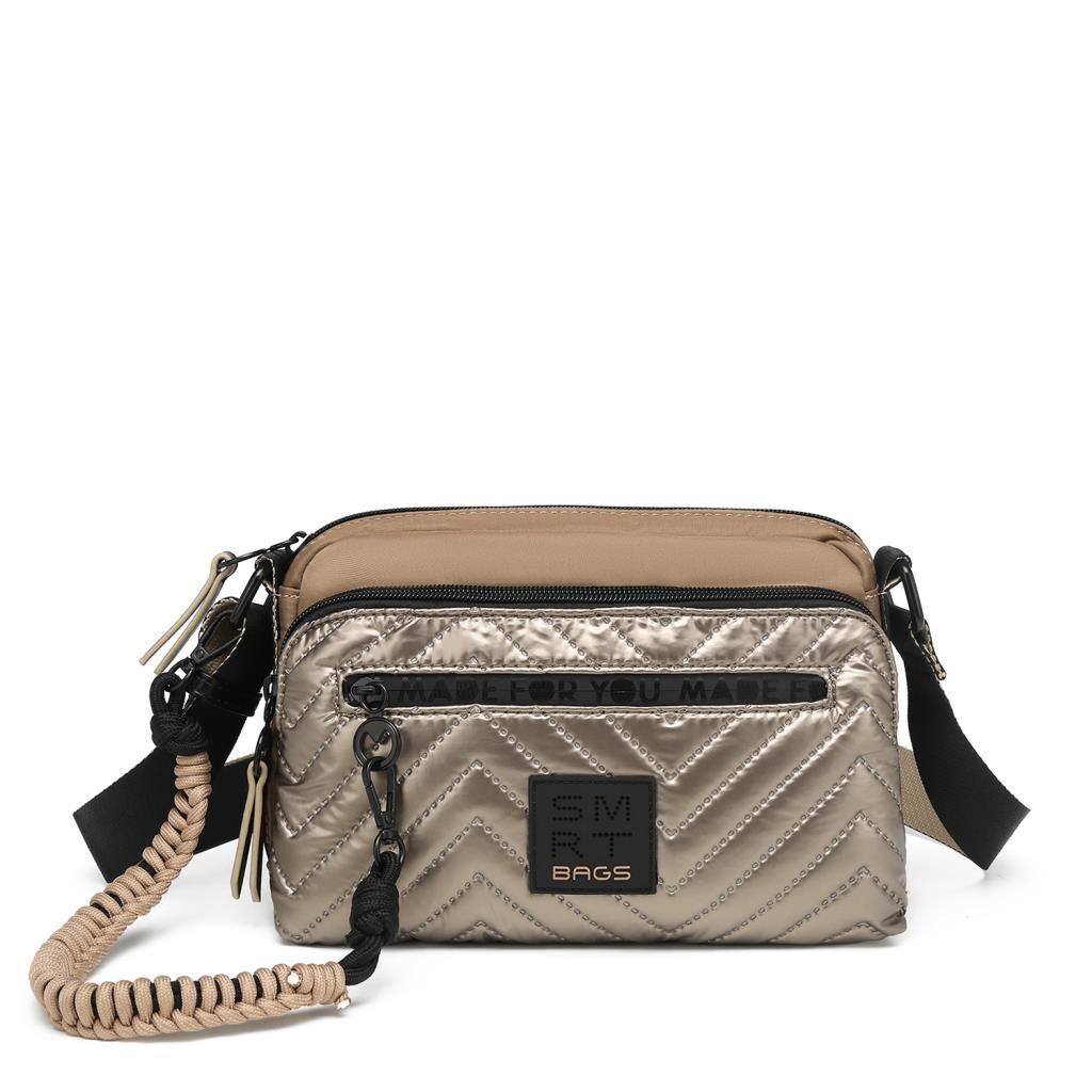 Smart Bags Parlak Kumaş Çapraz Askılı Kadın Postacı Çantası 3249