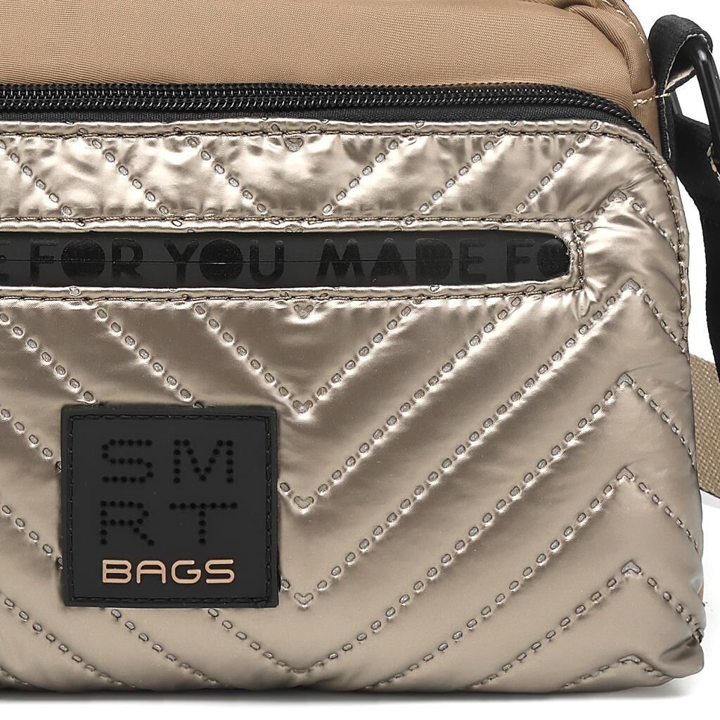 Smart Bags Parlak Kumaş Çapraz Askılı Kadın Postacı Çantası 3249