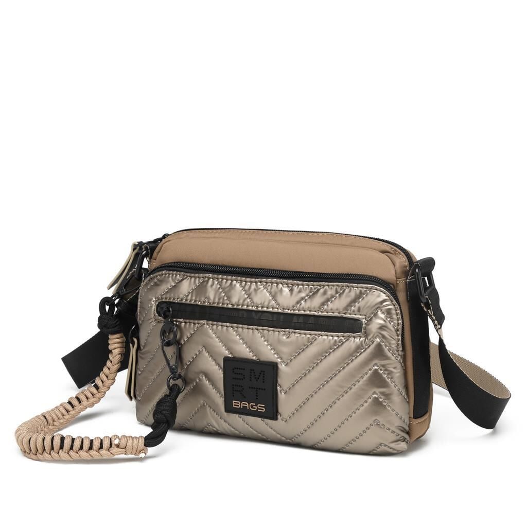 Smart Bags Parlak Kumaş Çapraz Askılı Kadın Postacı Çantası 3249