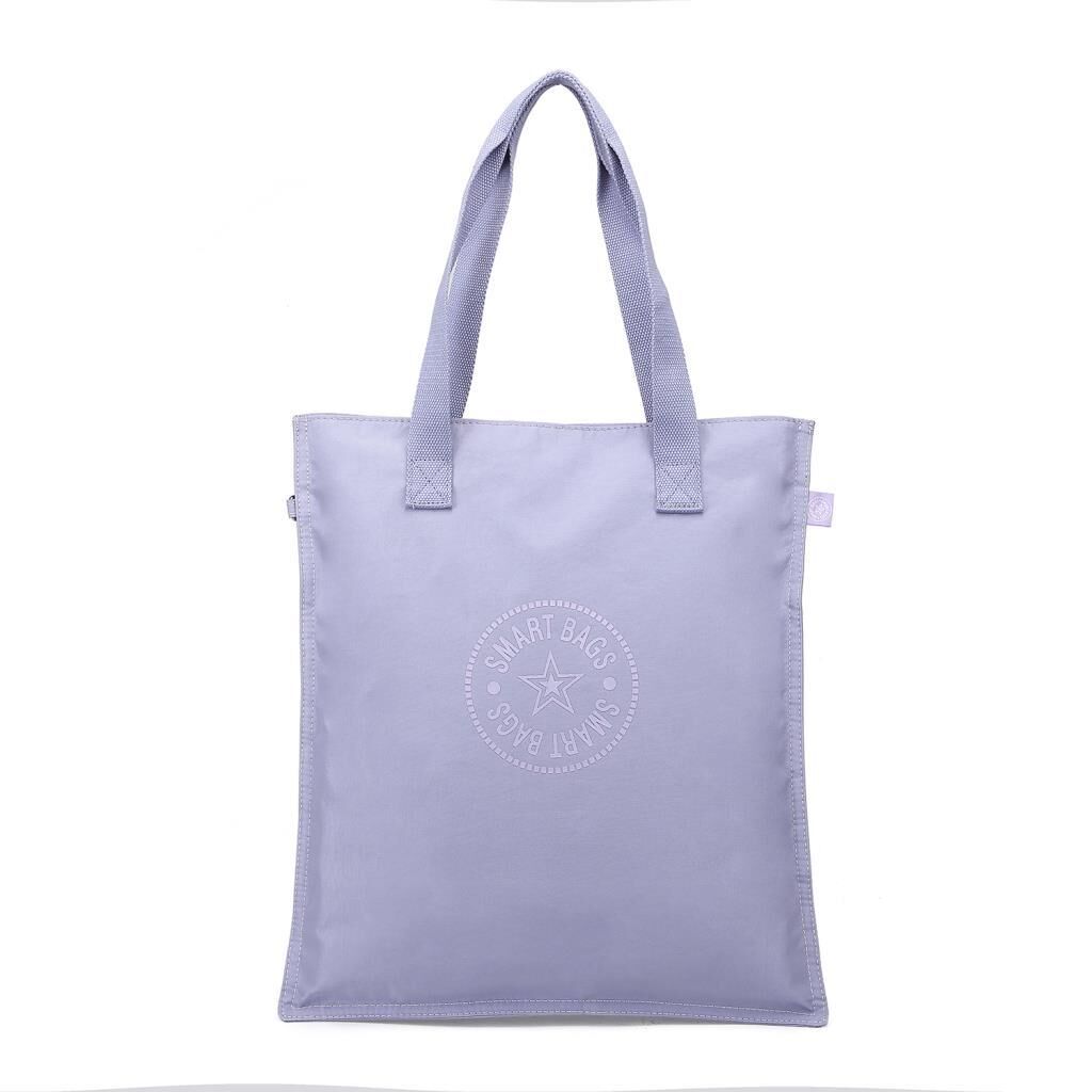 Smart Bags Büyük Boy Omuz Kadın Çantası Krinkıl Kumaş 3076 Lila