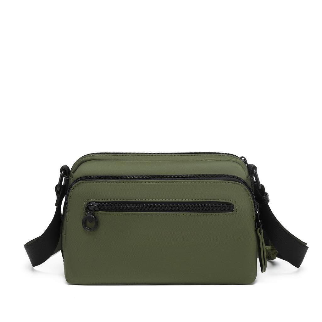 Smart Bags Parlak Kumaş Çapraz Askılı Kadın Postacı Çantası 3249 Yeşil