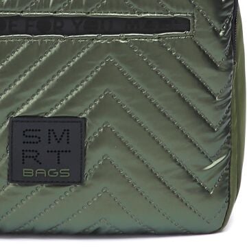 Smart Bags Parlak Kumaş Küçük Boy Askılı Kadın Sırt Çantası 3250 Yeşil