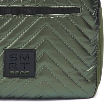 Smart Bags Parlak Kumaş Küçük Boy Askılı Kadın Sırt Çantası 3250 Yeşil
