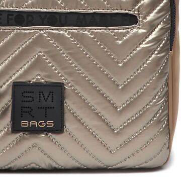 Smart Bags Parlak Kumaş Küçük Boy Askılı Kadın Sırt Çantası 3250 Taba