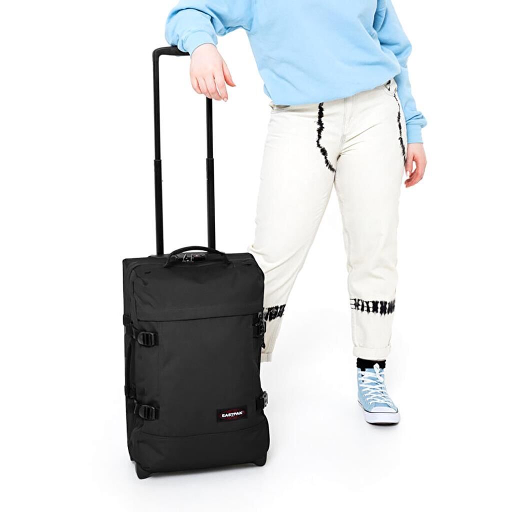 Eastpak Tranverz S Kabin Boy Çekçekli 2 Tekerlekli Valiz 008 Siyah