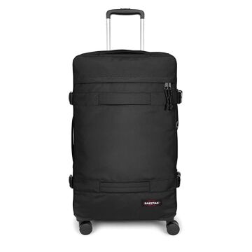 Eastpak Büyük Boy Transit'r 4 L 8 Tekerlekli Çekçekli Valiz Black