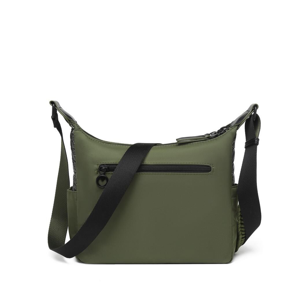 Smart Bags Parlak Kumaş Çapraz Askılı Kadın Postacı Çantası 3251 Yeşil