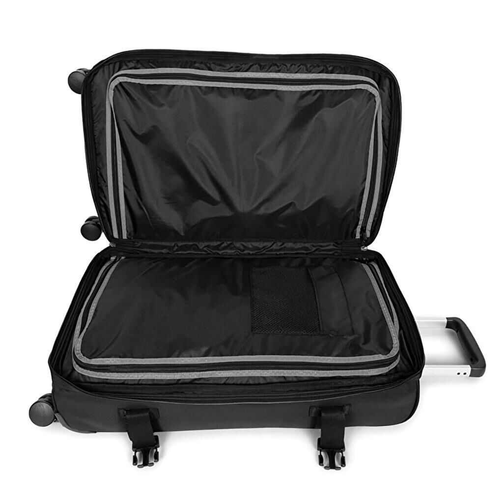 Eastpak Orta Boy Transit'r 4 M 8 Tekerlekli Çekçekli Valiz Black