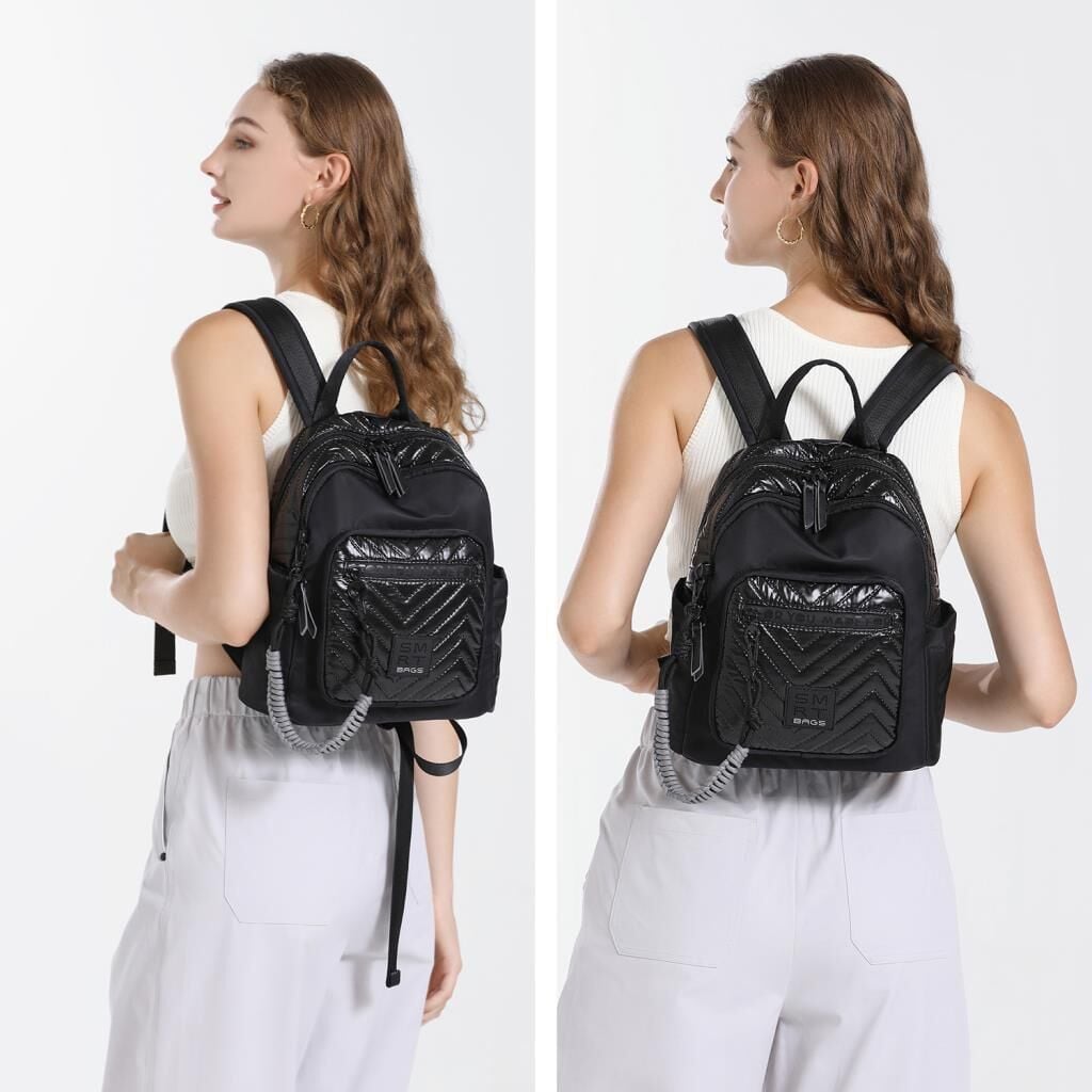 Smart Bags Parlak Kumaş Küçük Boy Askılı Kadın Sırt Çantası 3252