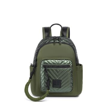 Smart Bags Parlak Kumaş Küçük Boy Askılı Kadın Sırt Çantası 3252 Yeşil