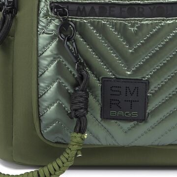 Smart Bags Parlak Kumaş Küçük Boy Askılı Kadın Sırt Çantası 3252 Yeşil