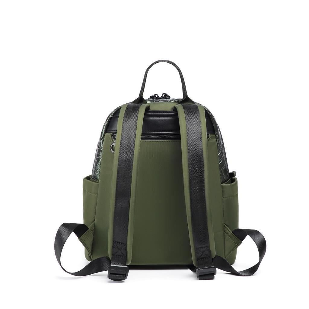 Smart Bags Parlak Kumaş Küçük Boy Askılı Kadın Sırt Çantası 3252 Yeşil