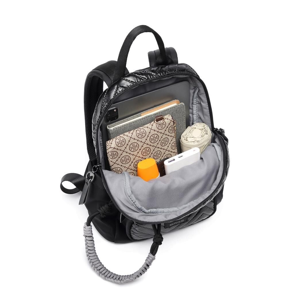 Smart Bags Parlak Kumaş Küçük Boy Askılı Kadın Sırt Çantası 3252 Yeşil