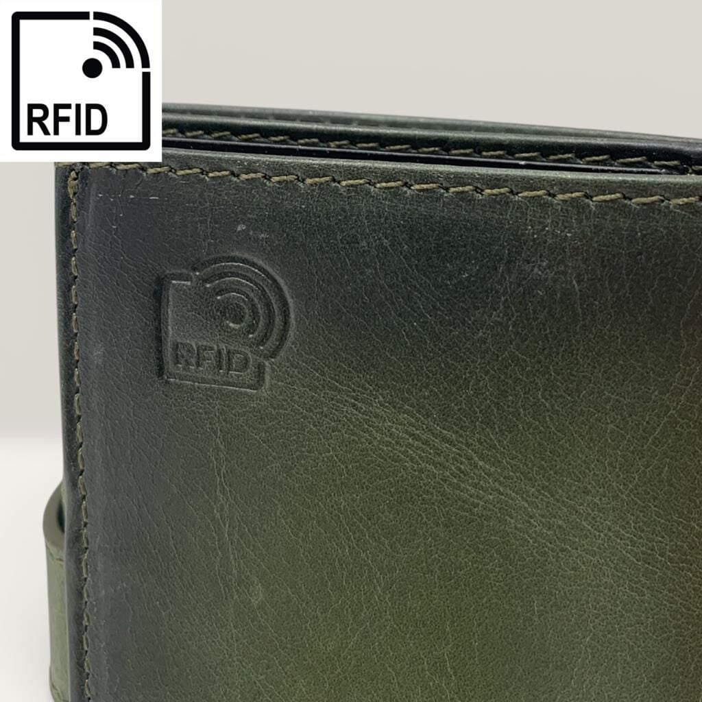 Grande Hakiki Deri Mekanizmalı Mandallı Kartlık Cüzdan RFID