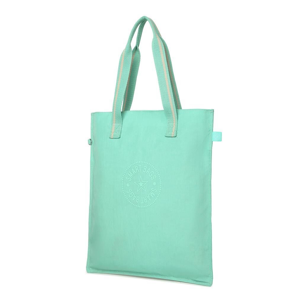 Smart Bags Büyük Boy Omuz Kadın Çantası Krinkıl Kumaş 3076 Yeşil