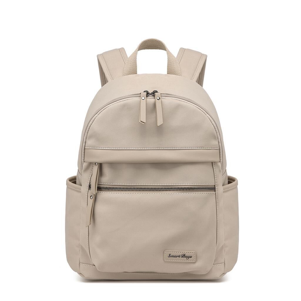 Smart Bags Twill Dimi Kumaş Kadın Sırt Çantası 3332 Bej