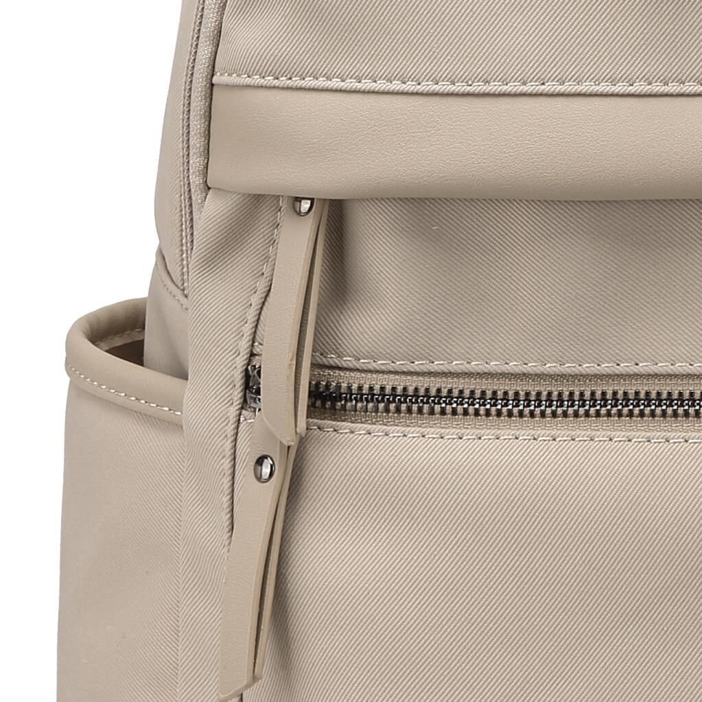 Smart Bags Twill Dimi Kumaş Kadın Sırt Çantası 3332 Bej