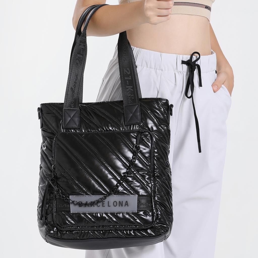 21K Barcelona Parlak Kumaş Askılı Kadın Omuz Çantası 3253 Yeşil