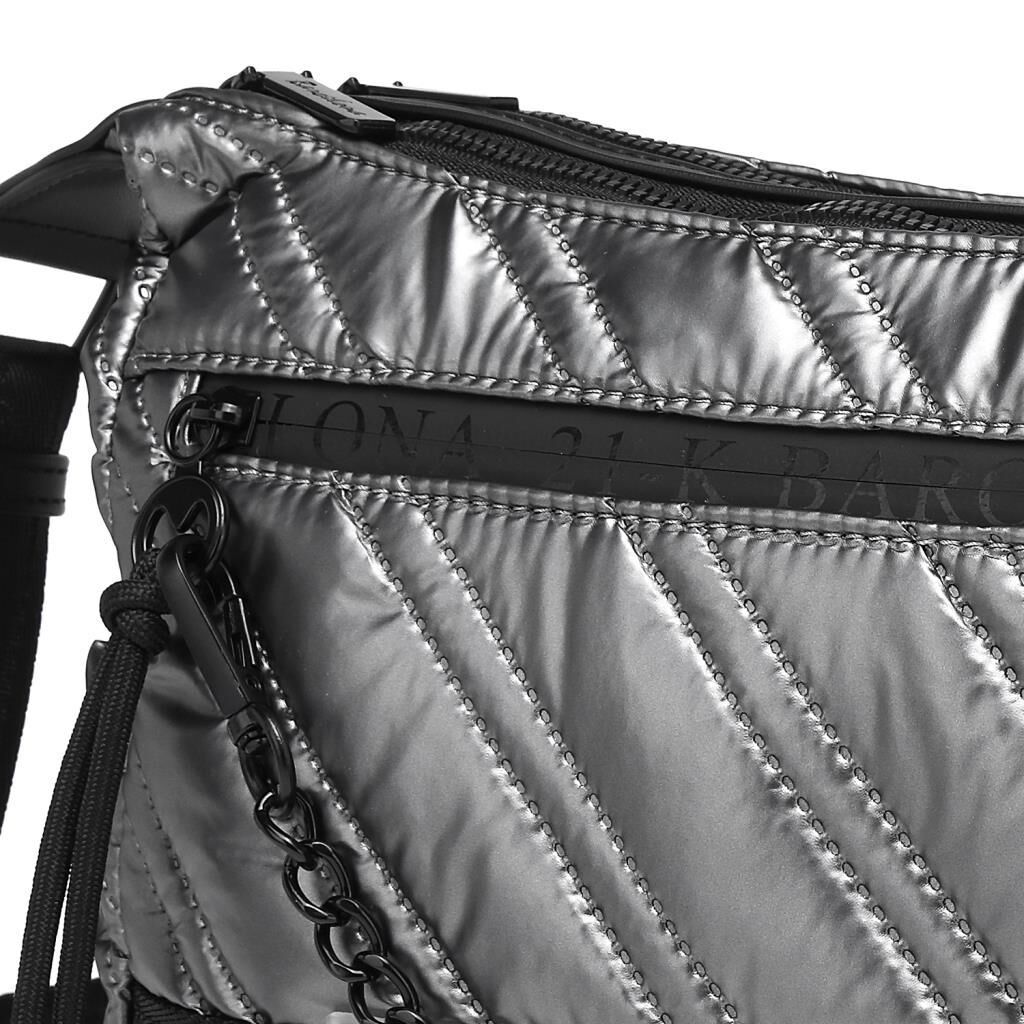 21K Barcelona Parlak Kumaş Askılı Kadın Postacı Çantası 3254