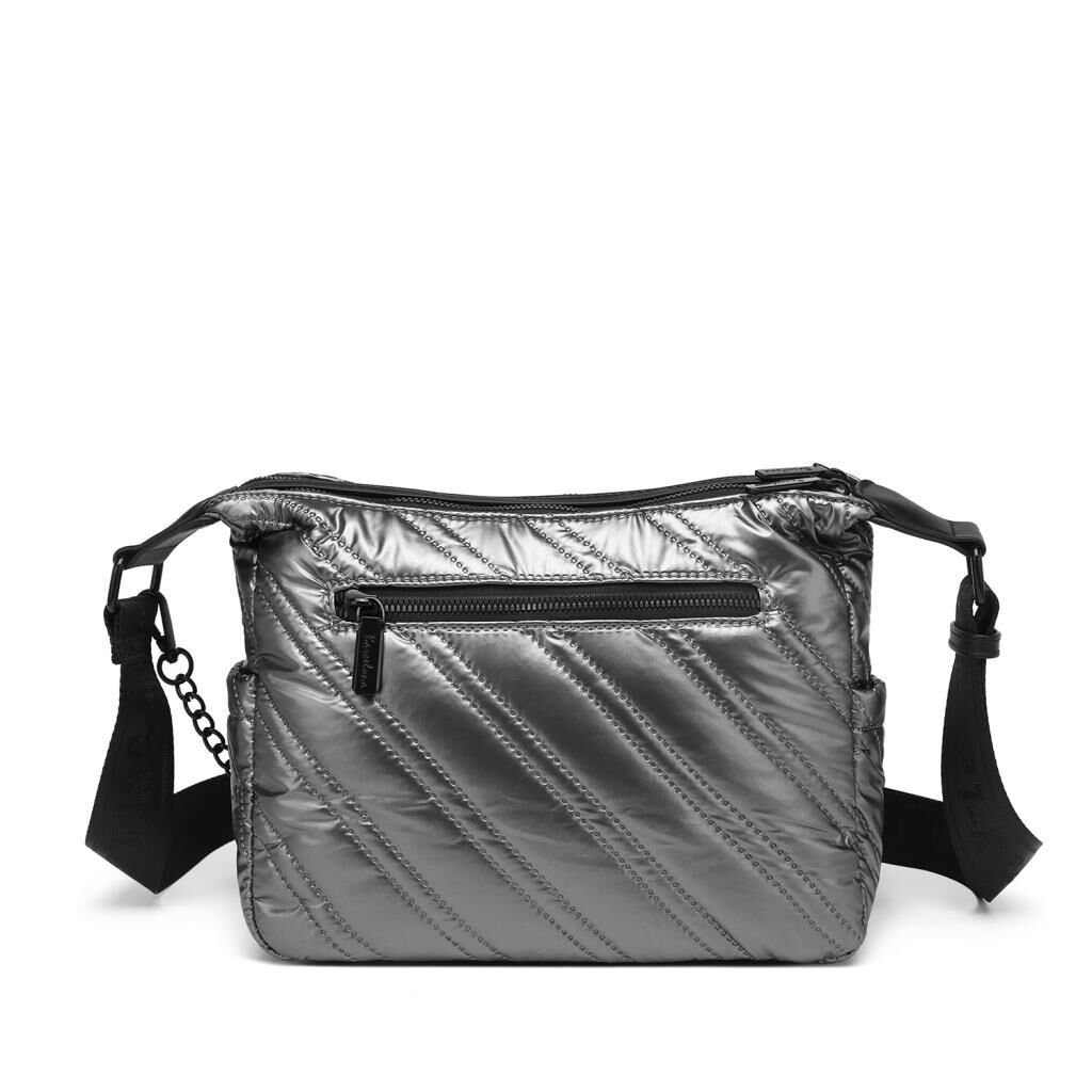 21K Barcelona Parlak Kumaş Askılı Kadın Postacı Çantası 3254