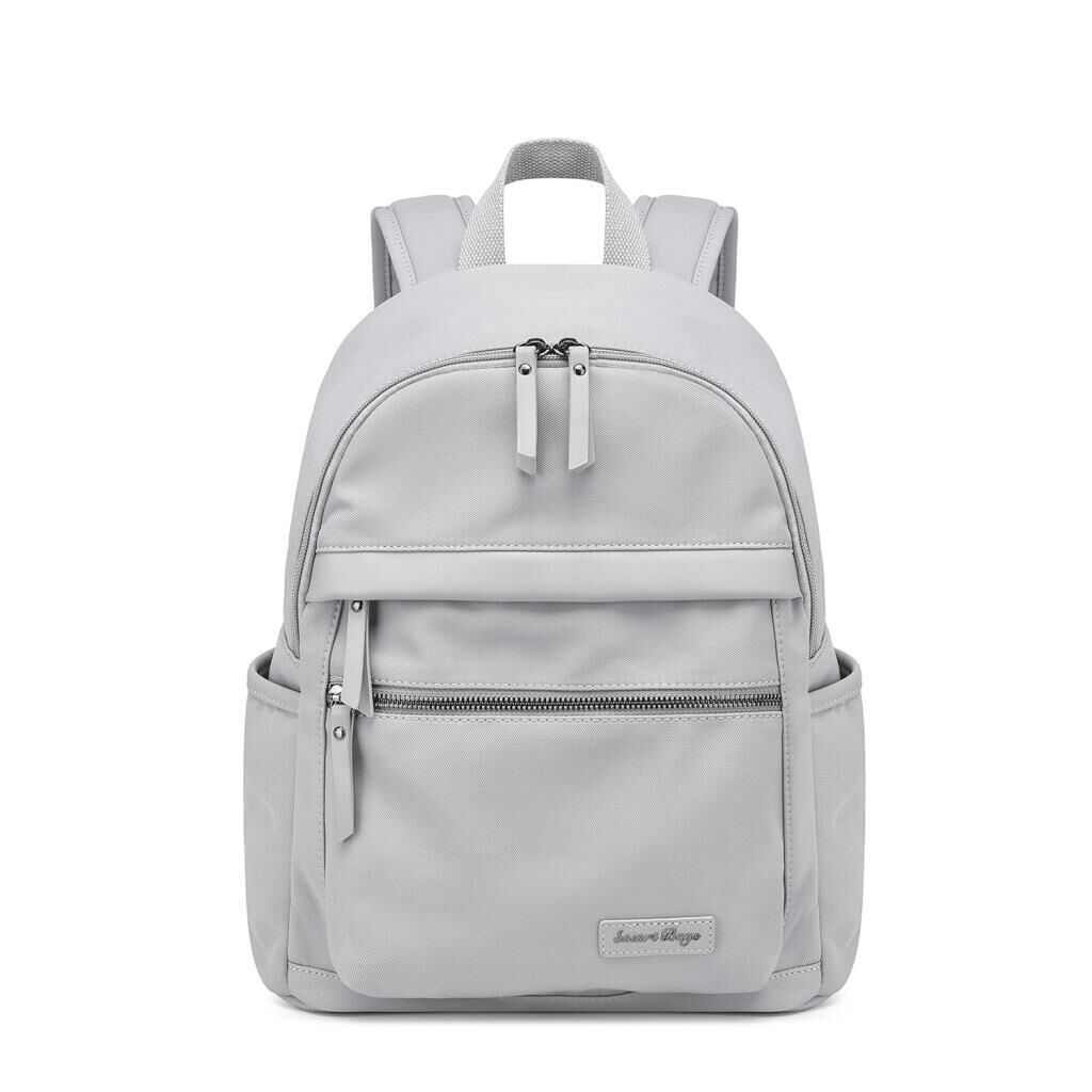 Smart Bags Twill Dimi Kumaş Kadın Sırt Çantası 3332 Gri