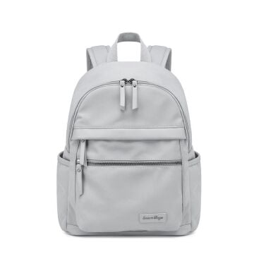 Smart Bags Twill Dimi Kumaş Kadın Sırt Çantası 3332 Gri