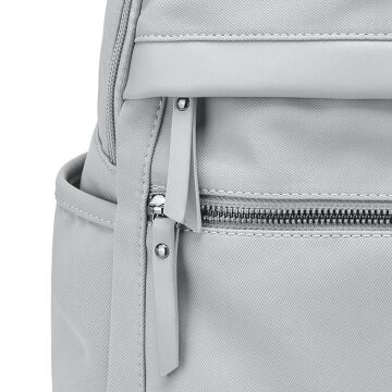 Smart Bags Twill Dimi Kumaş Kadın Sırt Çantası 3332 Gri