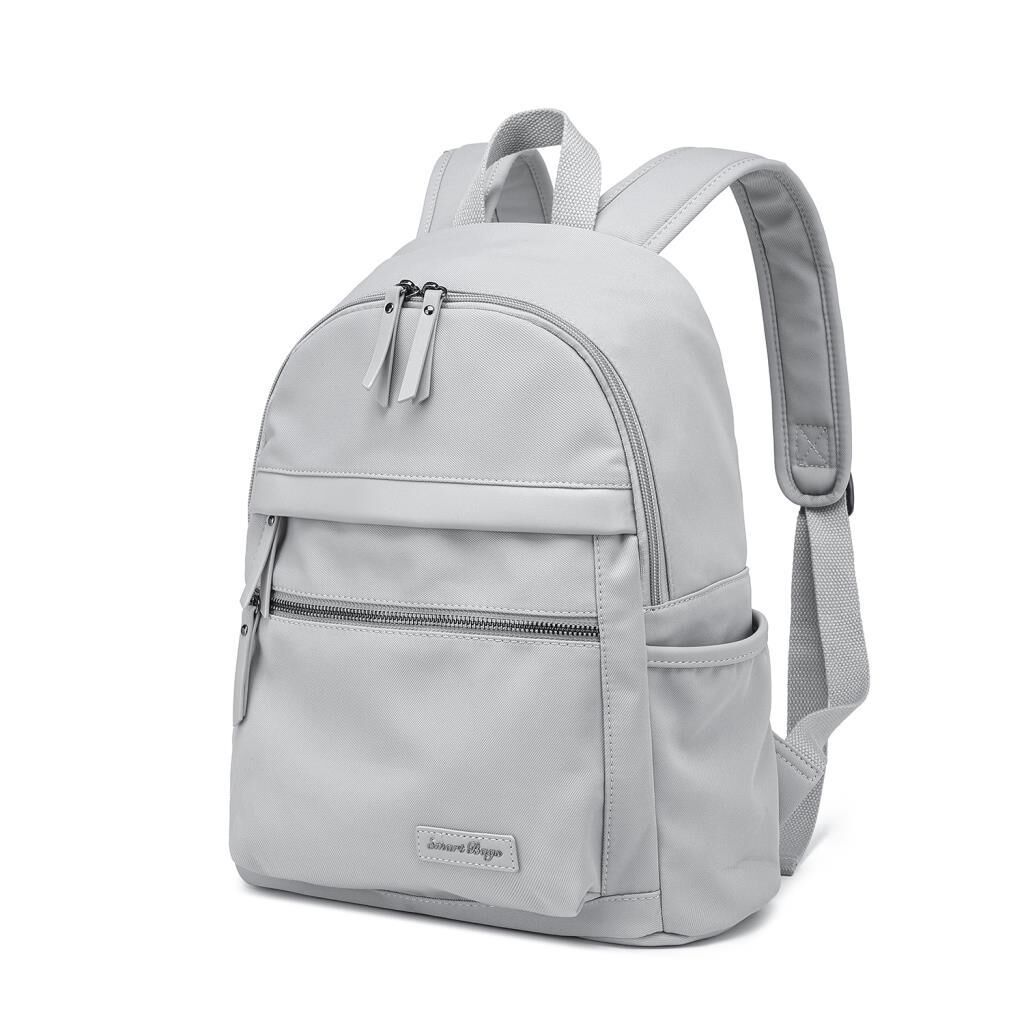 Smart Bags Twill Dimi Kumaş Kadın Sırt Çantası 3332 Gri