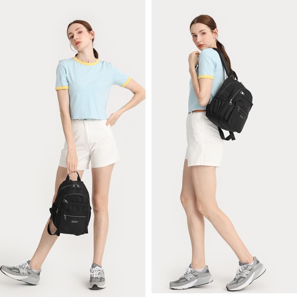 Saten Kumaş Kadın Sırt Çantası Barcelona 2139 Camel