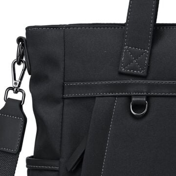 Smart Bags Twill Dimi Kumaş Kadın Omuz Çantası 3331 Siyah
