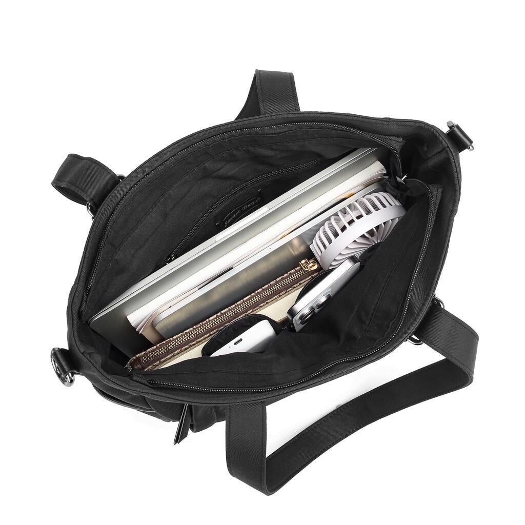 Smart Bags Twill Dimi Kumaş Kadın Omuz Çantası 3331 Siyah