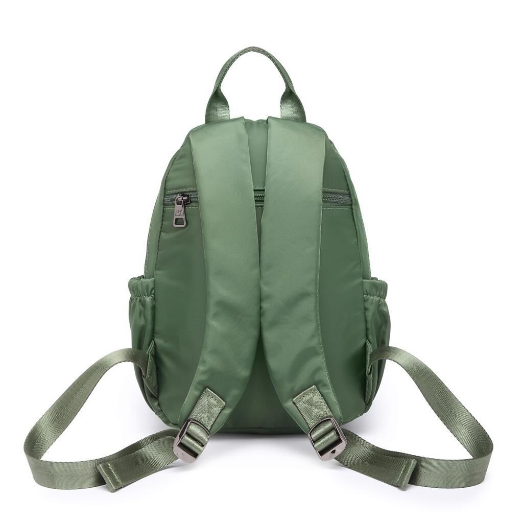 Saten Kumaş Kadın Sırt Çantası Barcelona 2139 29 Koyu Yeşil