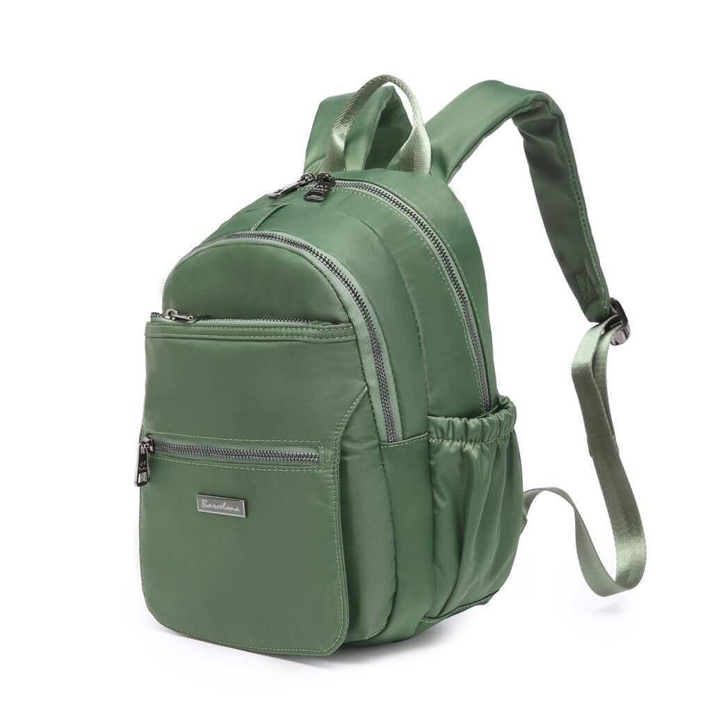 Saten Kumaş Kadın Sırt Çantası Barcelona 2139 29 Koyu Yeşil